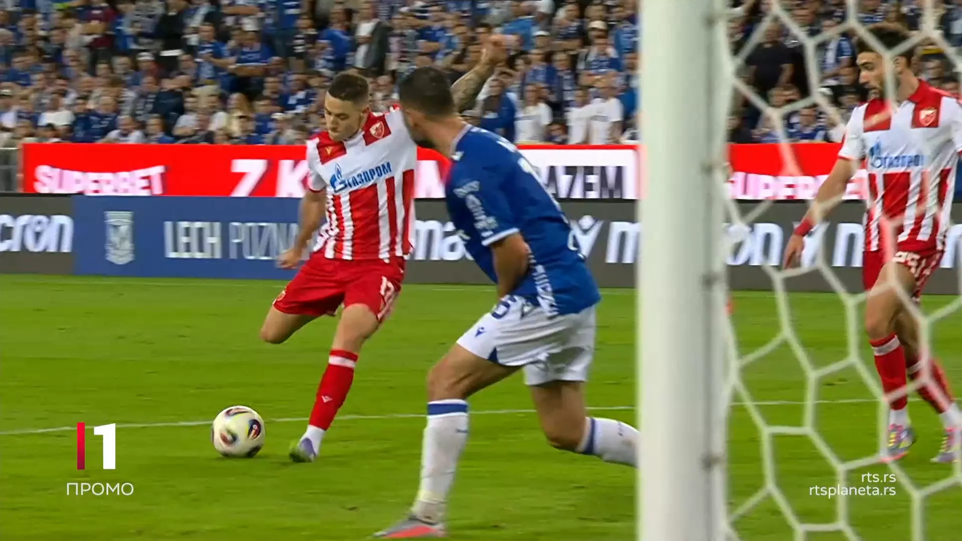 Crvena zvezda – Leh Poznanj na RTS-u
