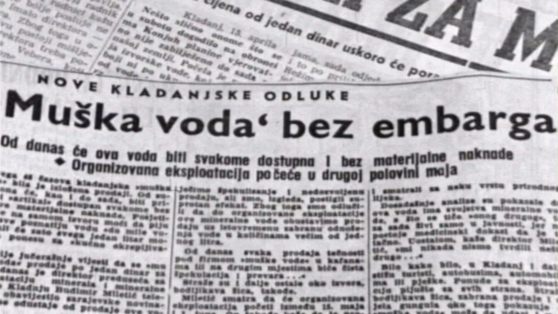 20 милиона: Мушка вода, да више не лута