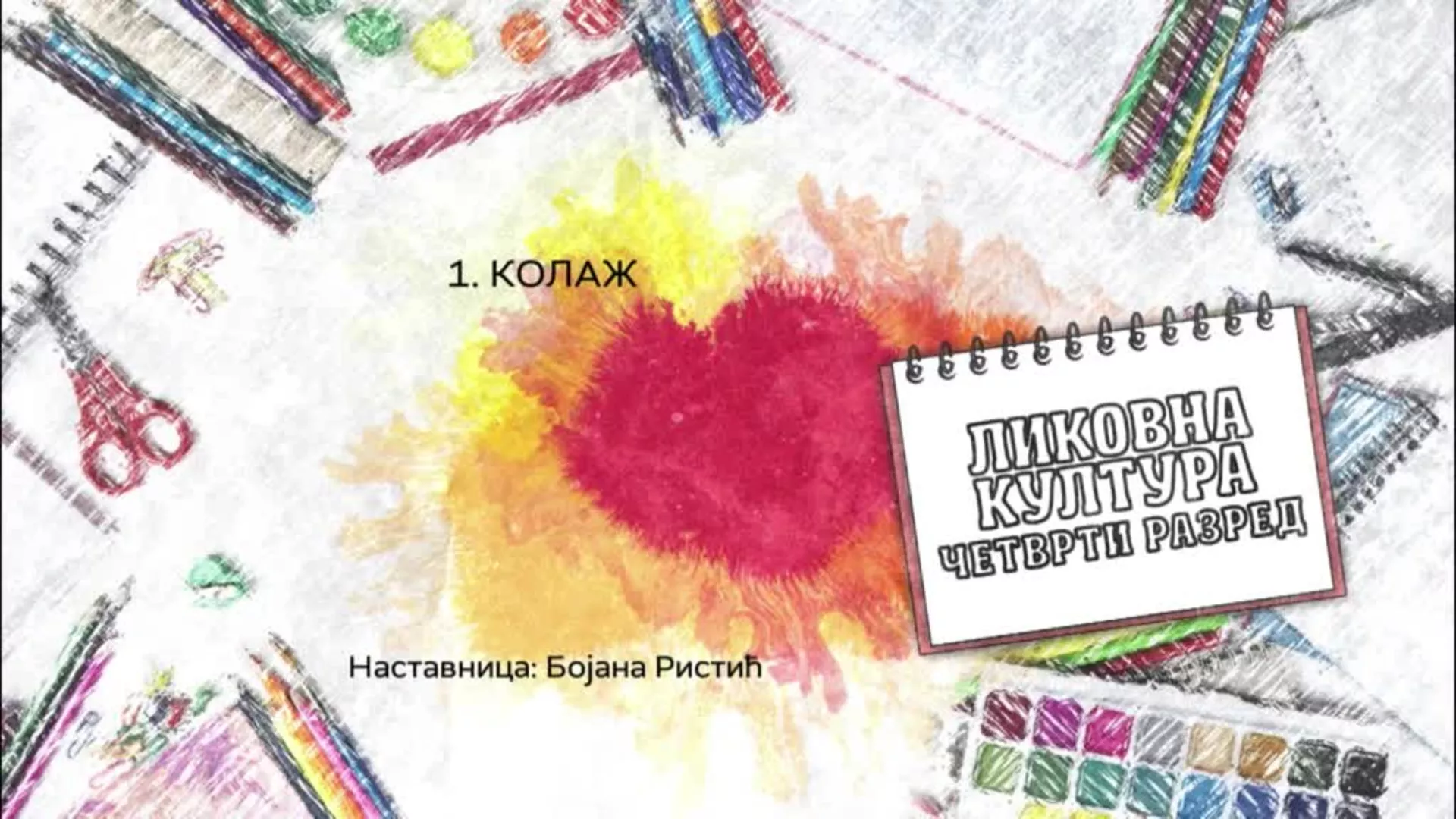 ОШ4 – Ликовна култура, 1. час: Колаж