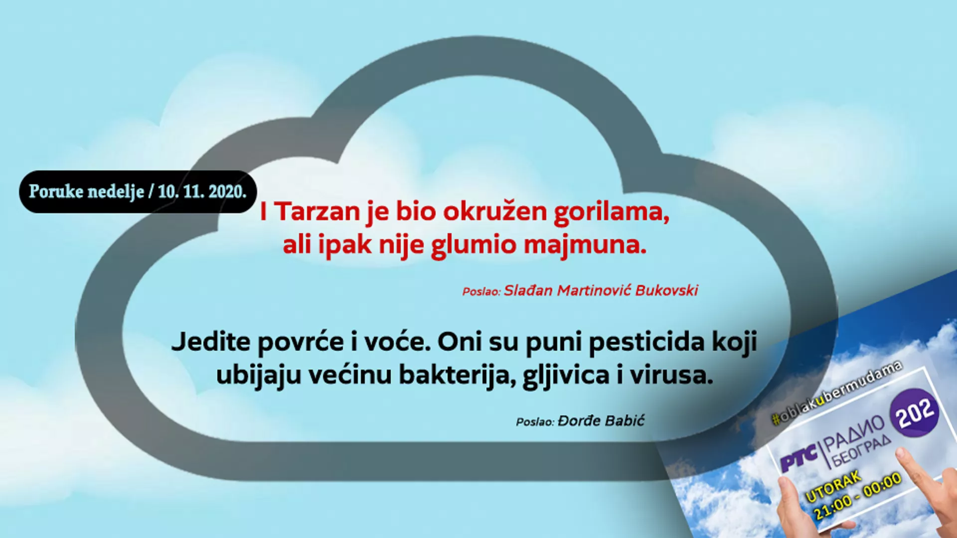 Облак у бермудама –  10. 11. 2020.
