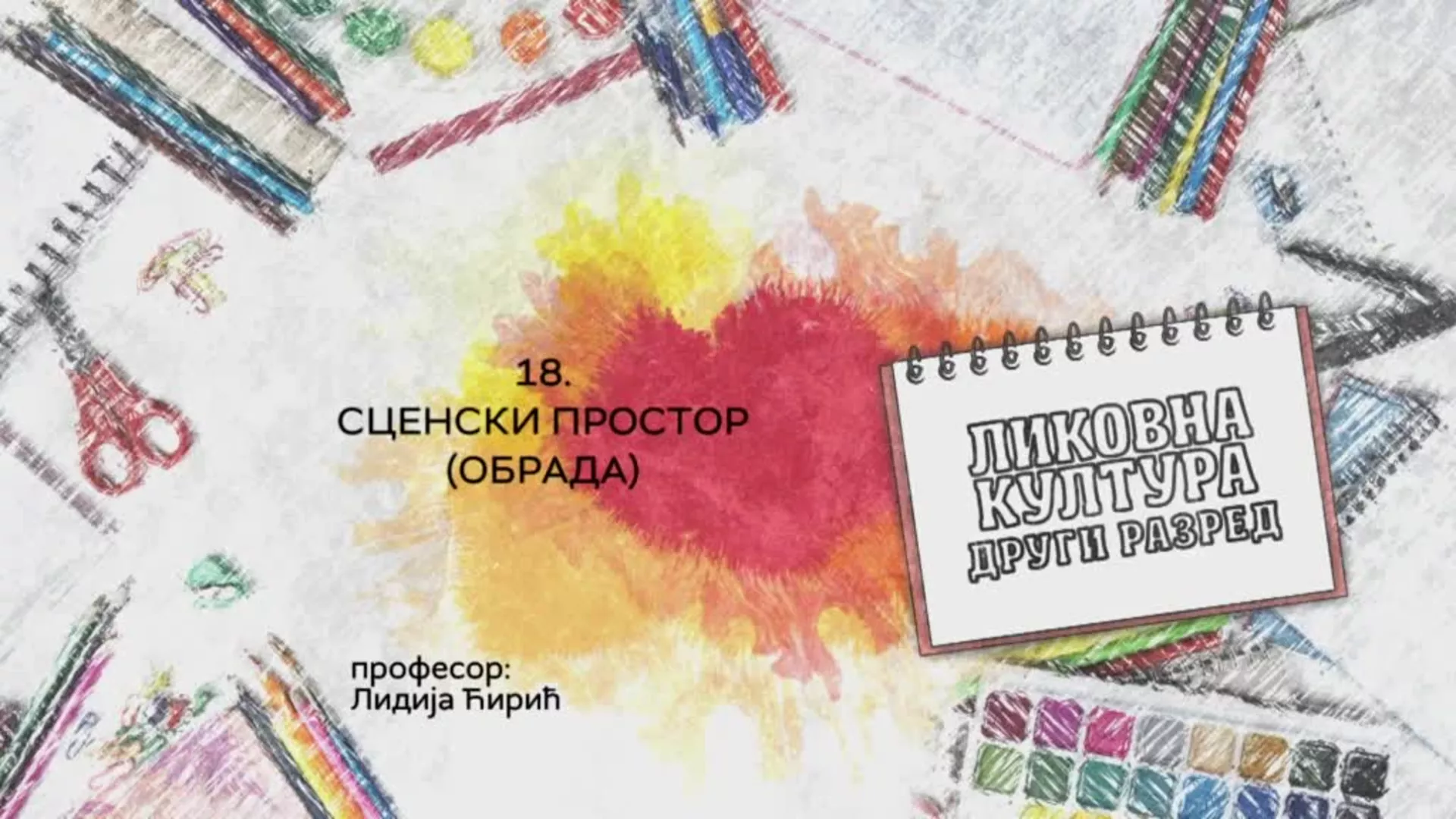ОШ2 – Ликовна култура, 18. час: Сценски простор (обрада)