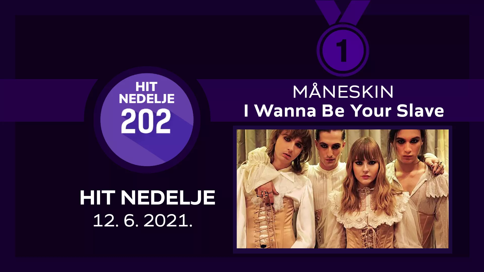 Måneskin - I Wanna Be Your Slave / Хит недеље - 12. 6. 2021.