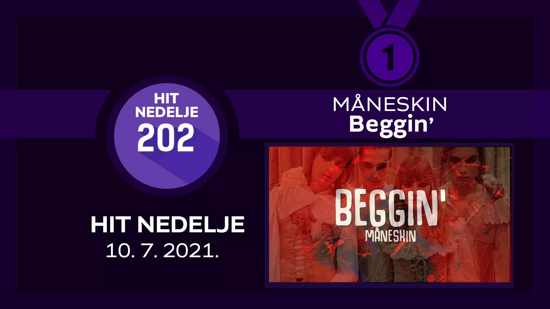 Måneskin - Beggin' / ХИТ НЕДЕЉЕ – 10. 7. 2021.