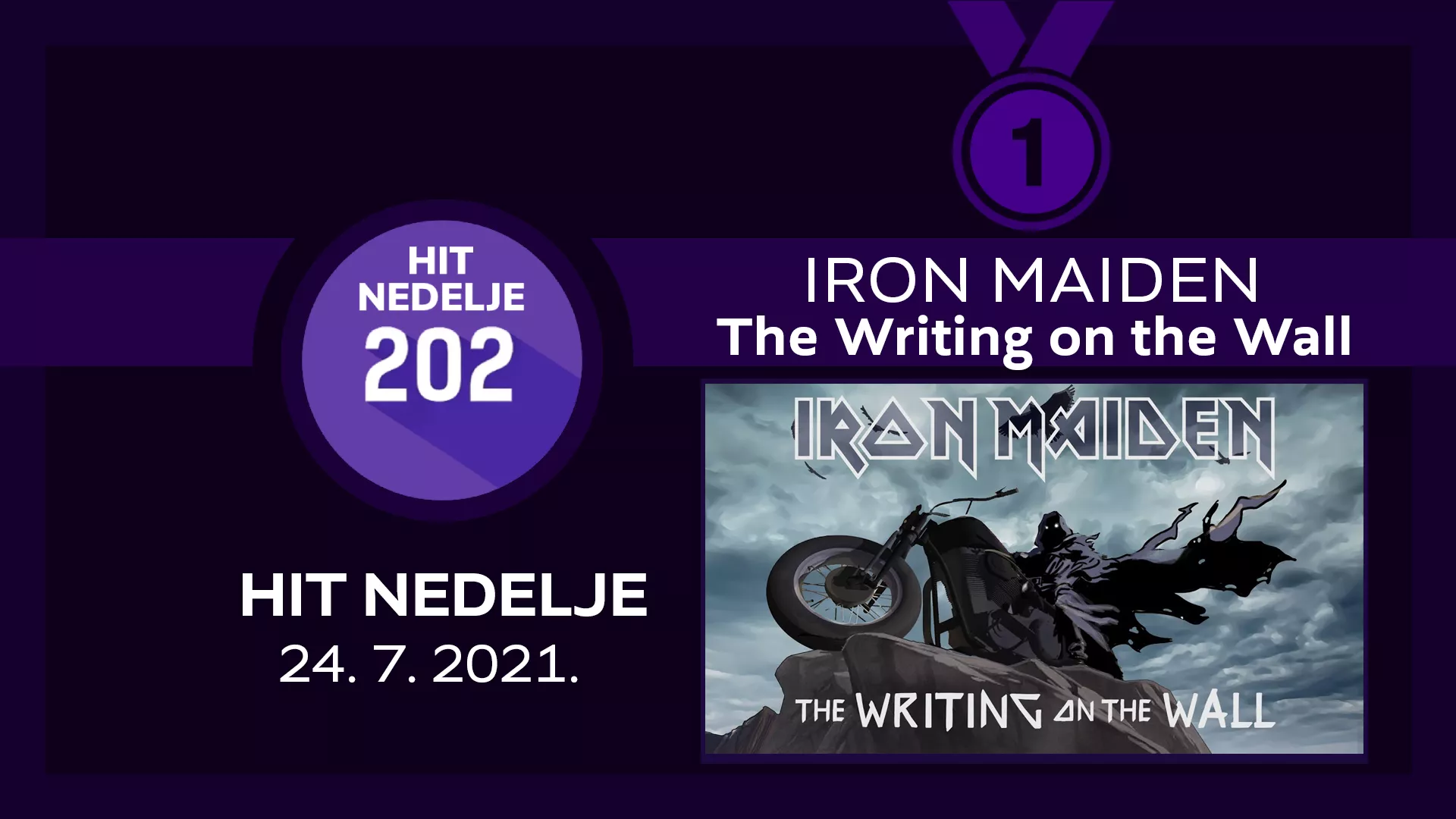 Iron Maiden - The Writing on the Wall / ХИТ НЕДЕЉЕ – 24. 7. 2021.