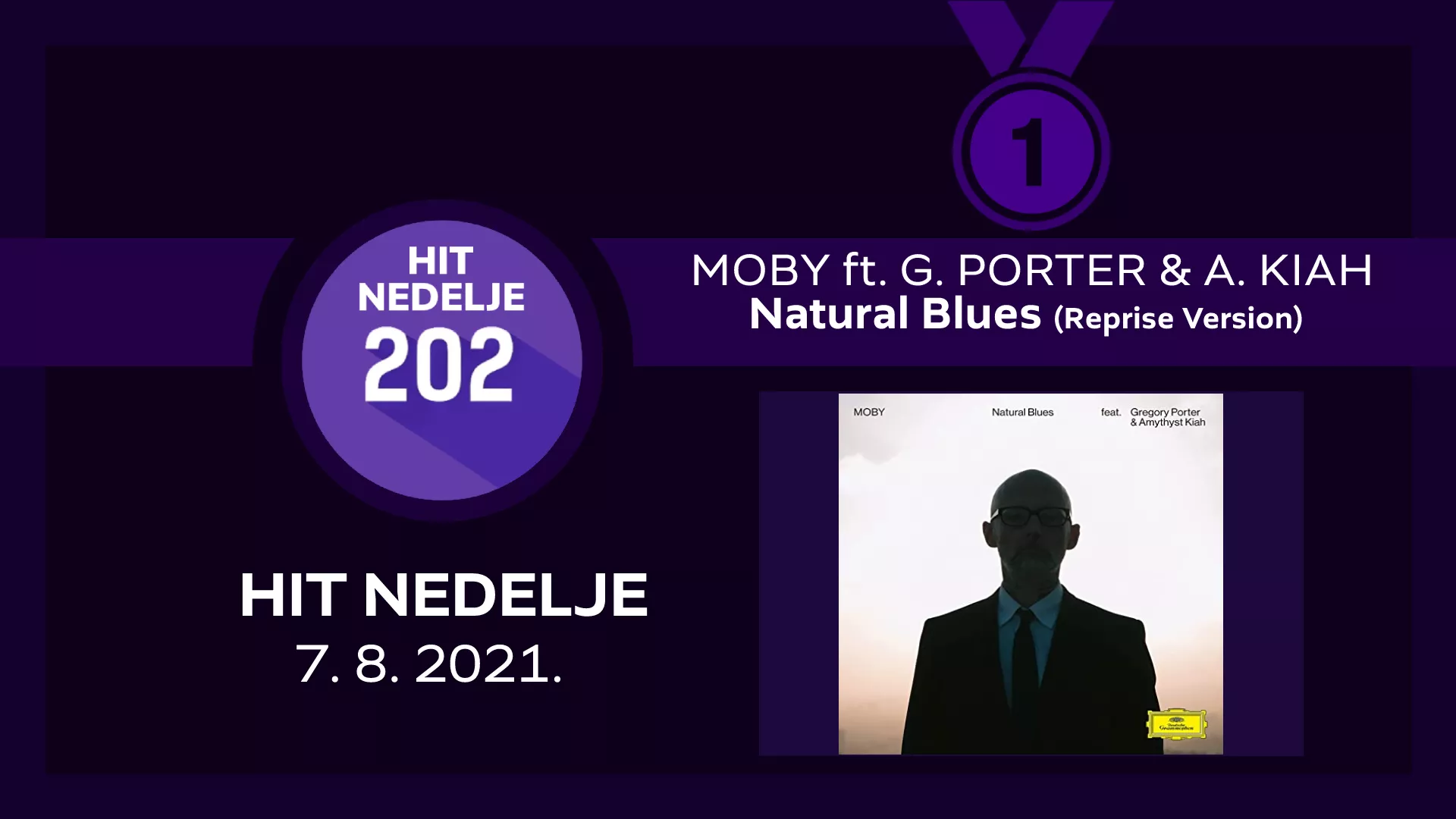 Moby ft. Gregory Porter & Amythyst Kiah - Natural Blues / ХИТ НЕДЕЉЕ – 7. 8. 2021.