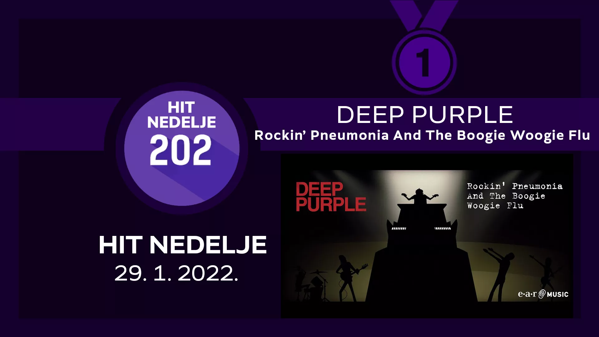 Deep Purple – Rockin‘ Pneumonia And The Boogie Woogie Flu / Хит недеље – 29. 1. 2022.