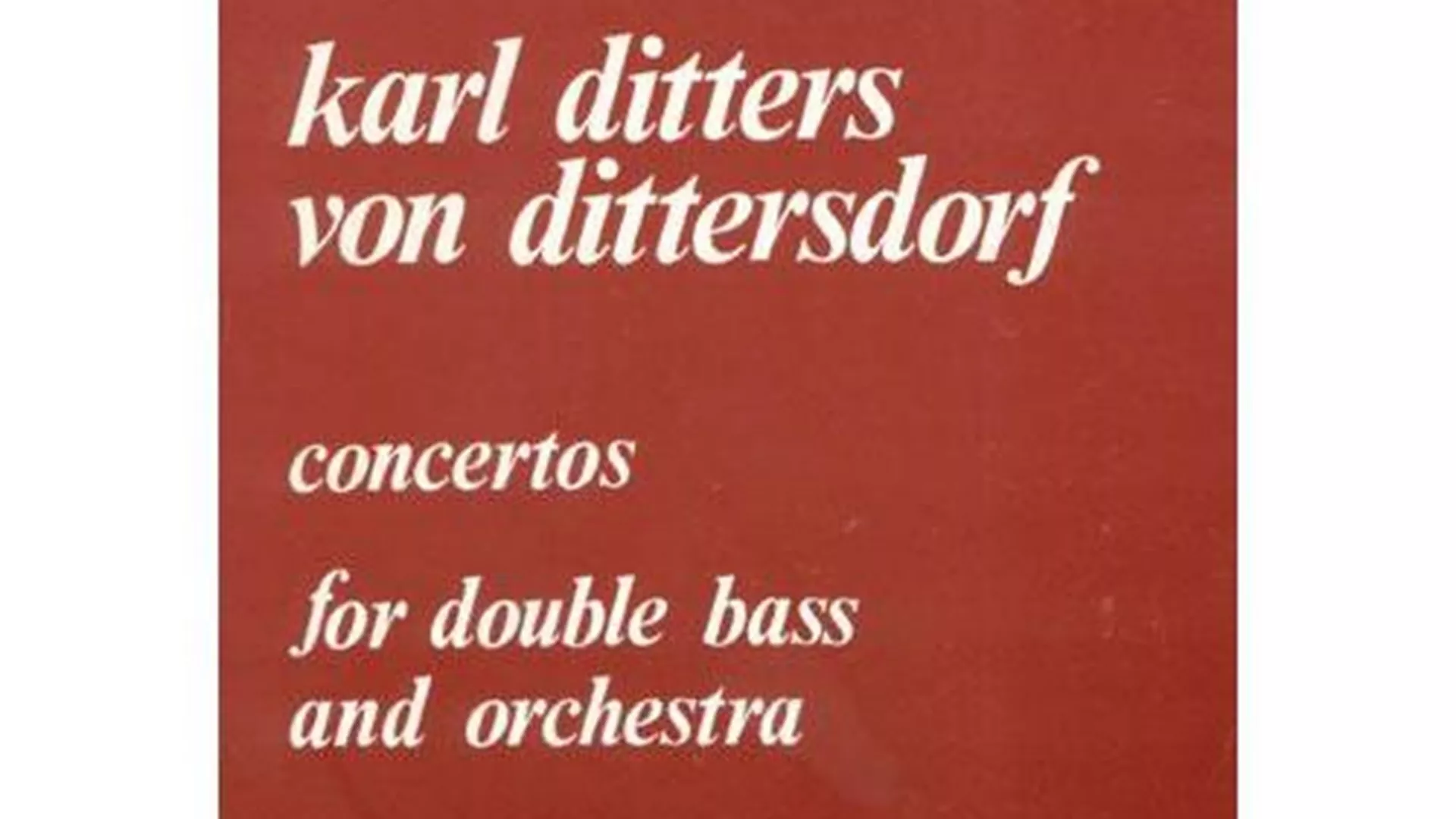 Аутограм – Карл Дитерс Фон Дитерсдорф: Метаморфозе