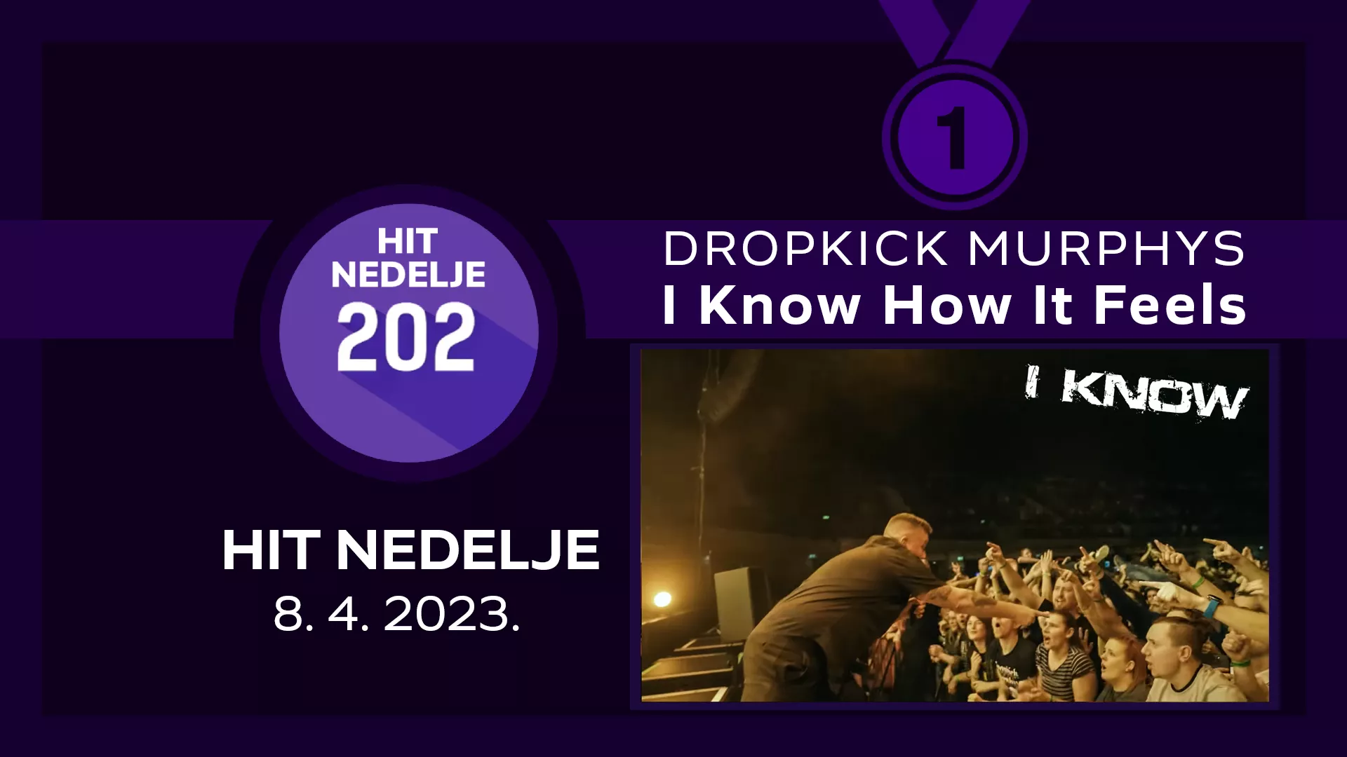 DROPKICK MURPHYS – I Know How It Feels / Хит недеље – 8. 4. 2023.