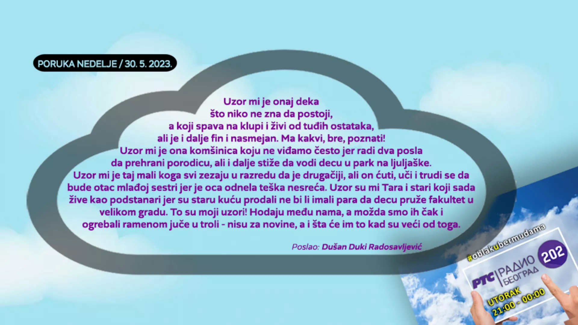 Облак у бермудама –  30. 5. 2023.