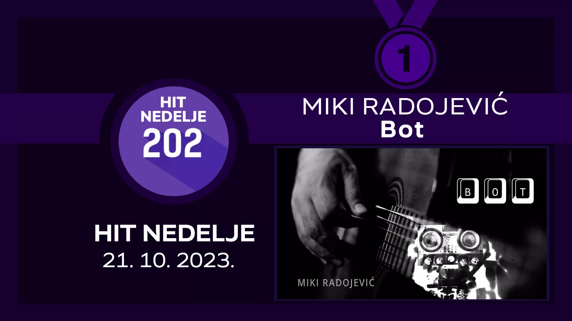 Мики Радојевић – Бот / Хит недеље – 21. 10. 2023.