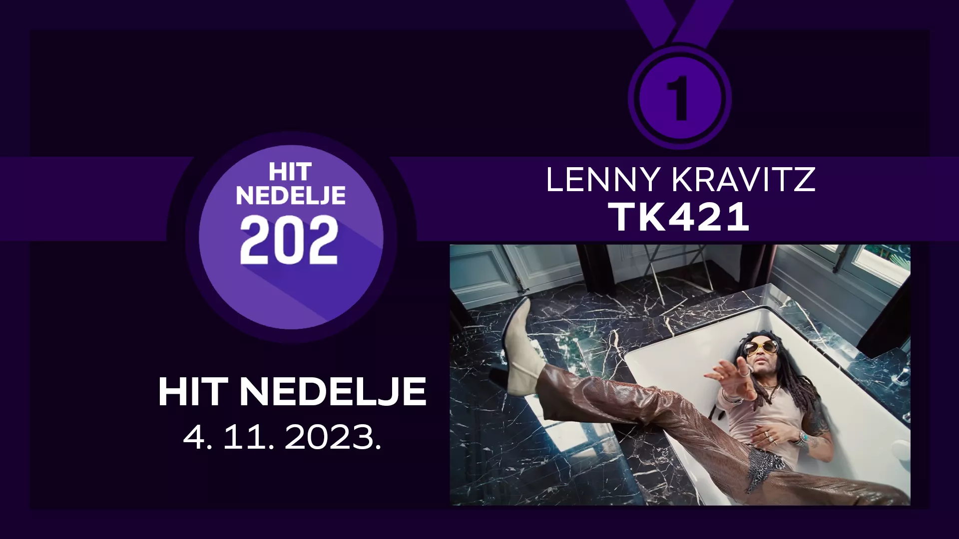 Lenny Kravitz – TK421 / Хит недеље – 4. 11. 2023.