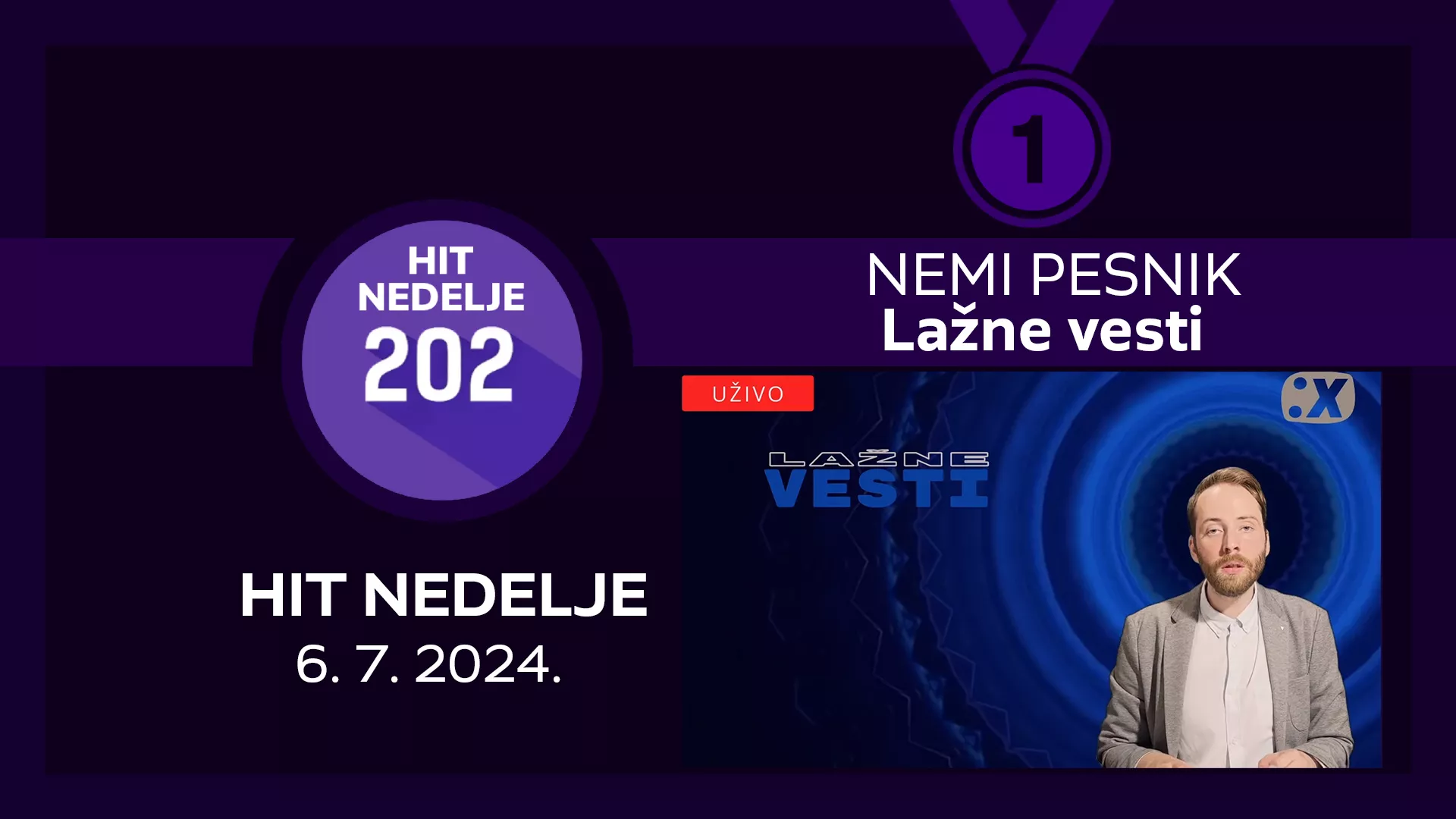 Неми песник - Лажне вести / Хит недеље – 6. 7. 2024.