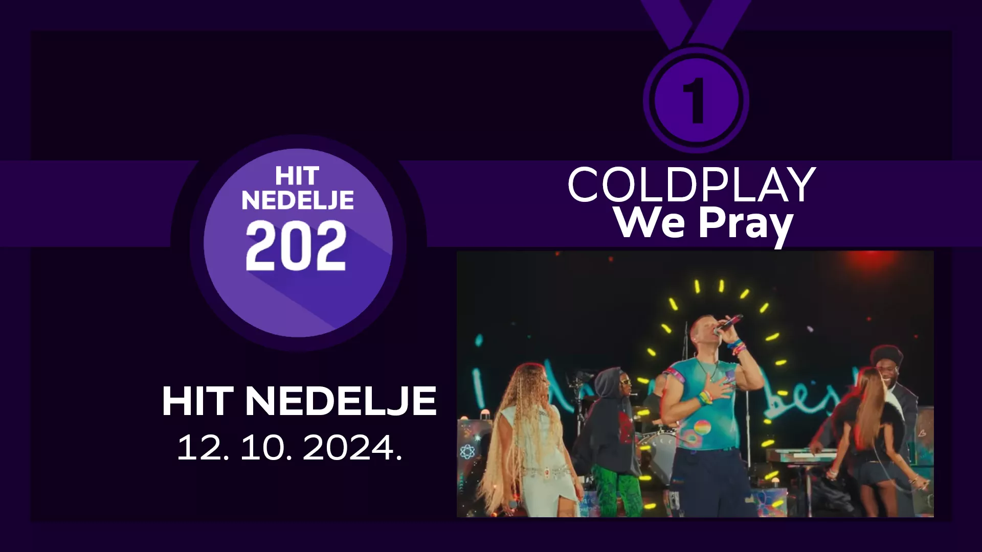 Coldplay - We Pray / Хит недеље – 12. 10. 2024.