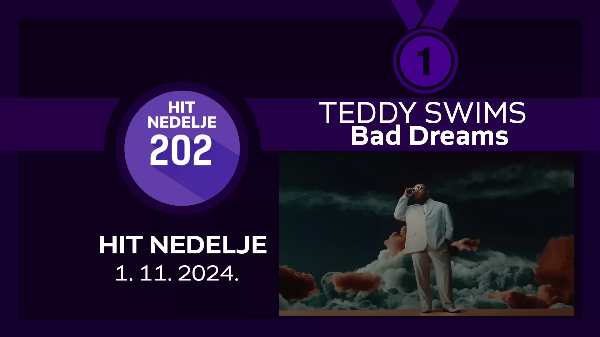 Teddy Swims - Bad Dreams / Хит недеље – 1. 11. 2024.