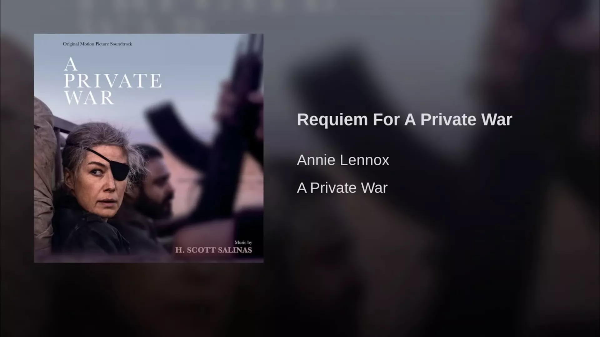ANNIE LENNOX - Requiem for a Private War