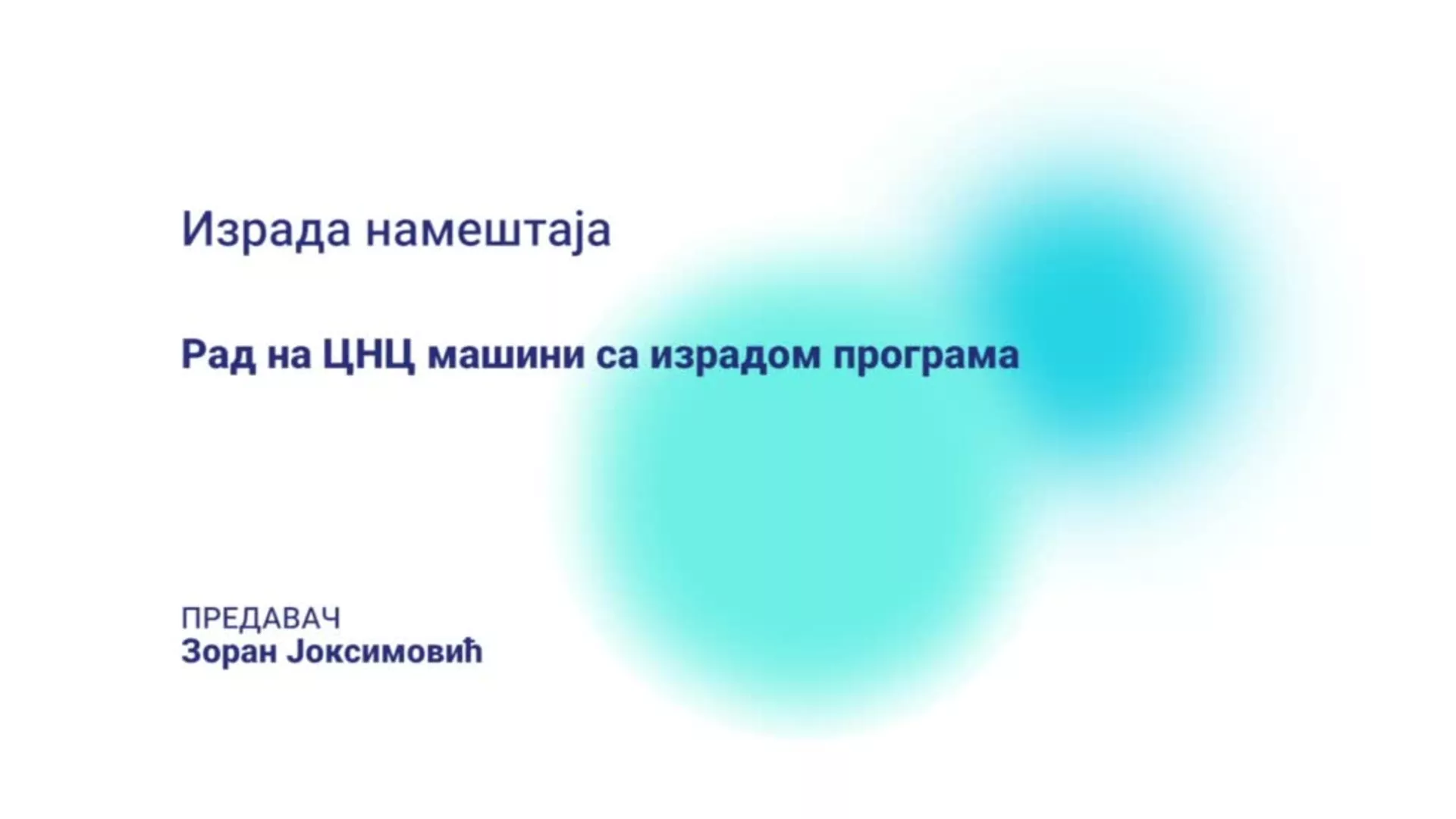DO – UETŠ2 – Izrada nameštaja: Rad na CNC mašini sa izradom programa