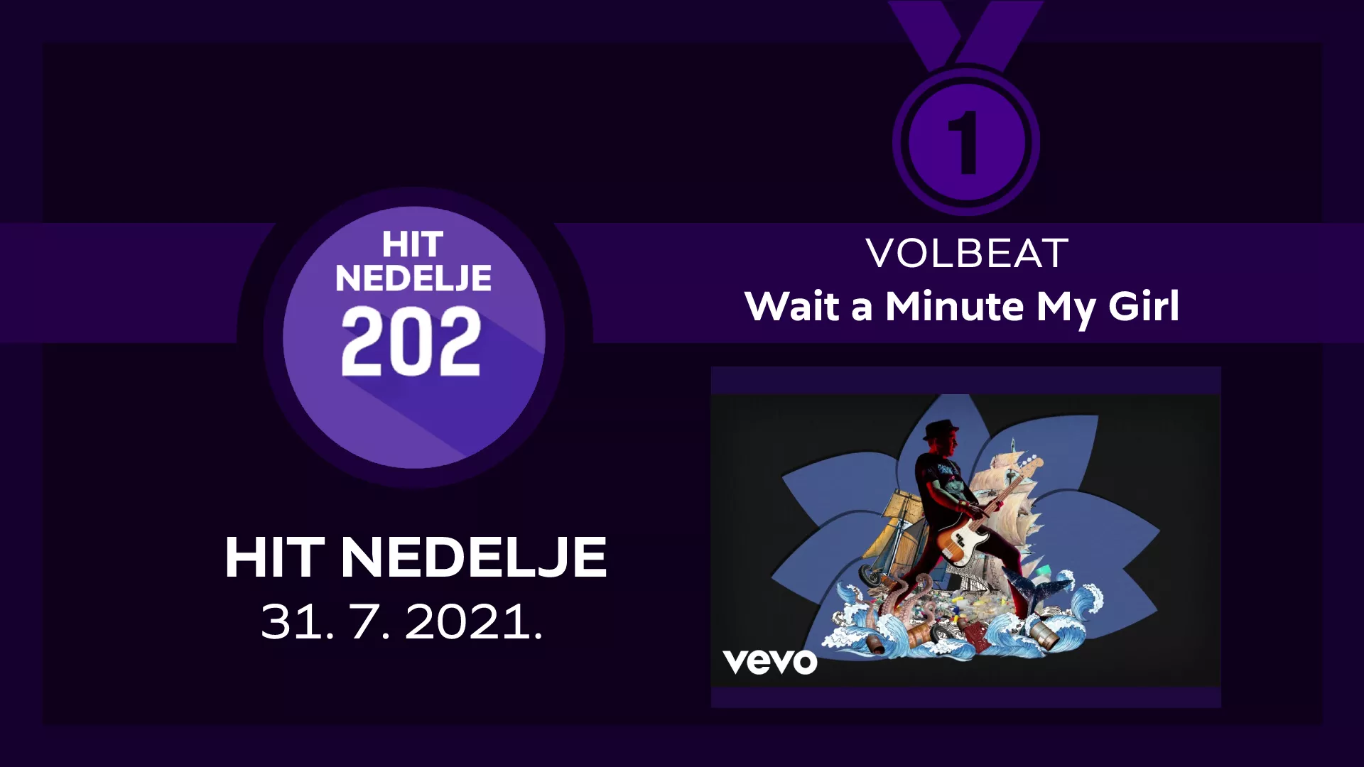 Volbeat – Wait a Minute My Girl / Hit nedelje – 31. 7. 2021.