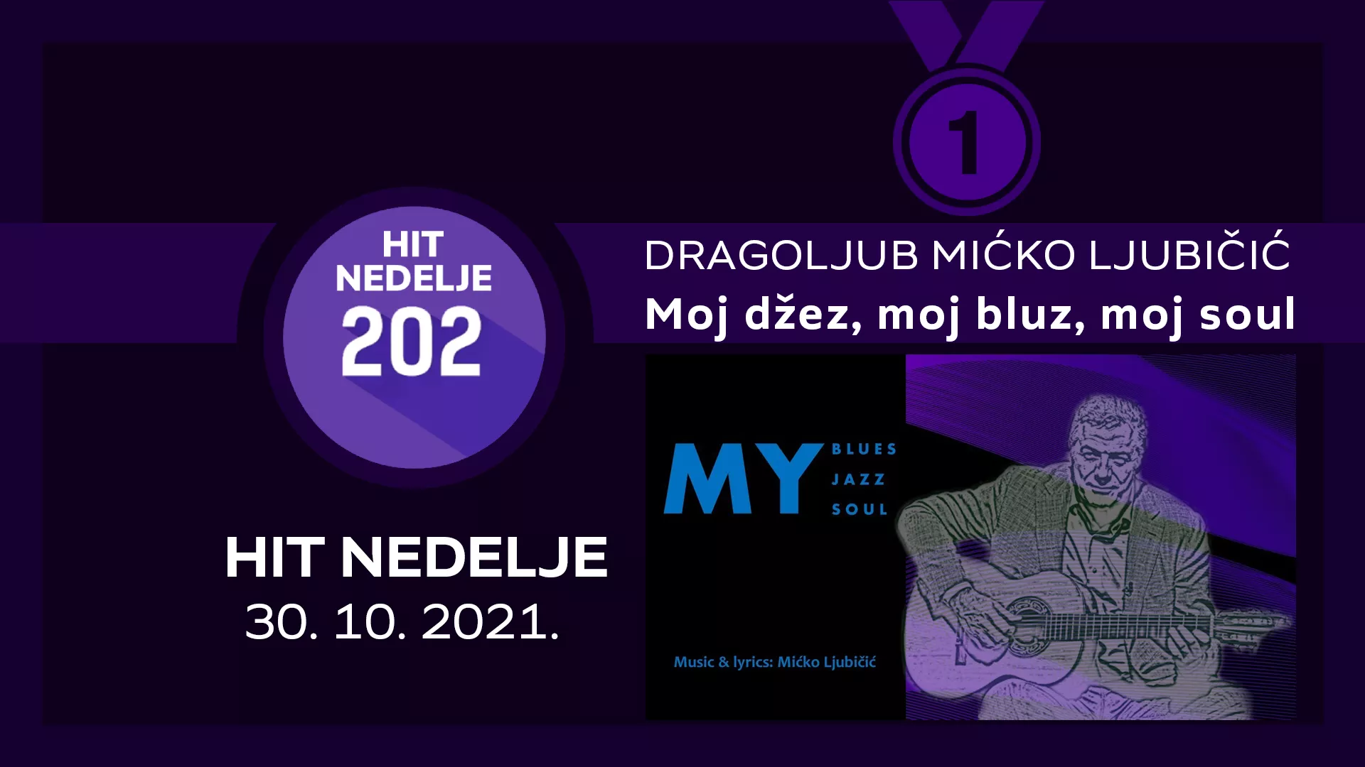 Dragoljub Mićko Ljubičić – Moj džez, moj bluz, moj soul / Hit nedelje – 30. 10. 2021.