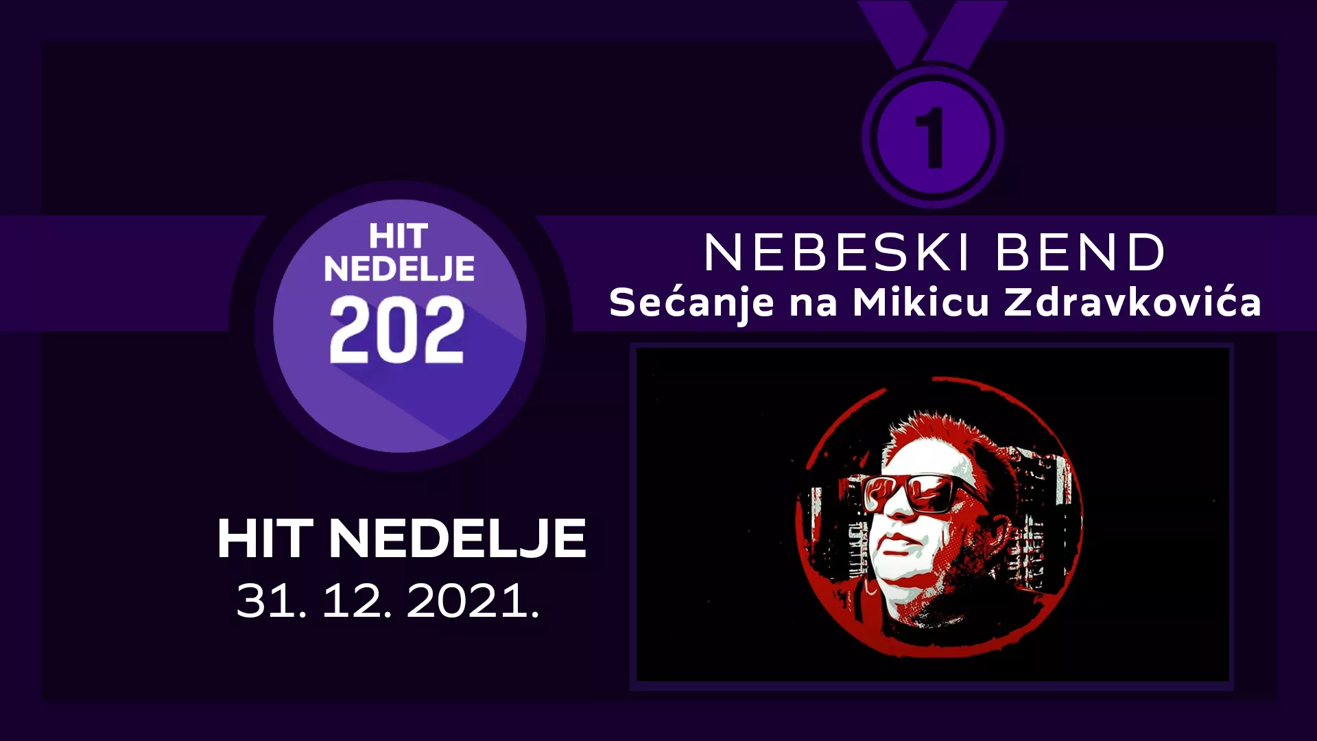 Nebeski Bend – Sećanje na Mikicu Zdravkovića / Hit nedelje – 31. 12. 2021.