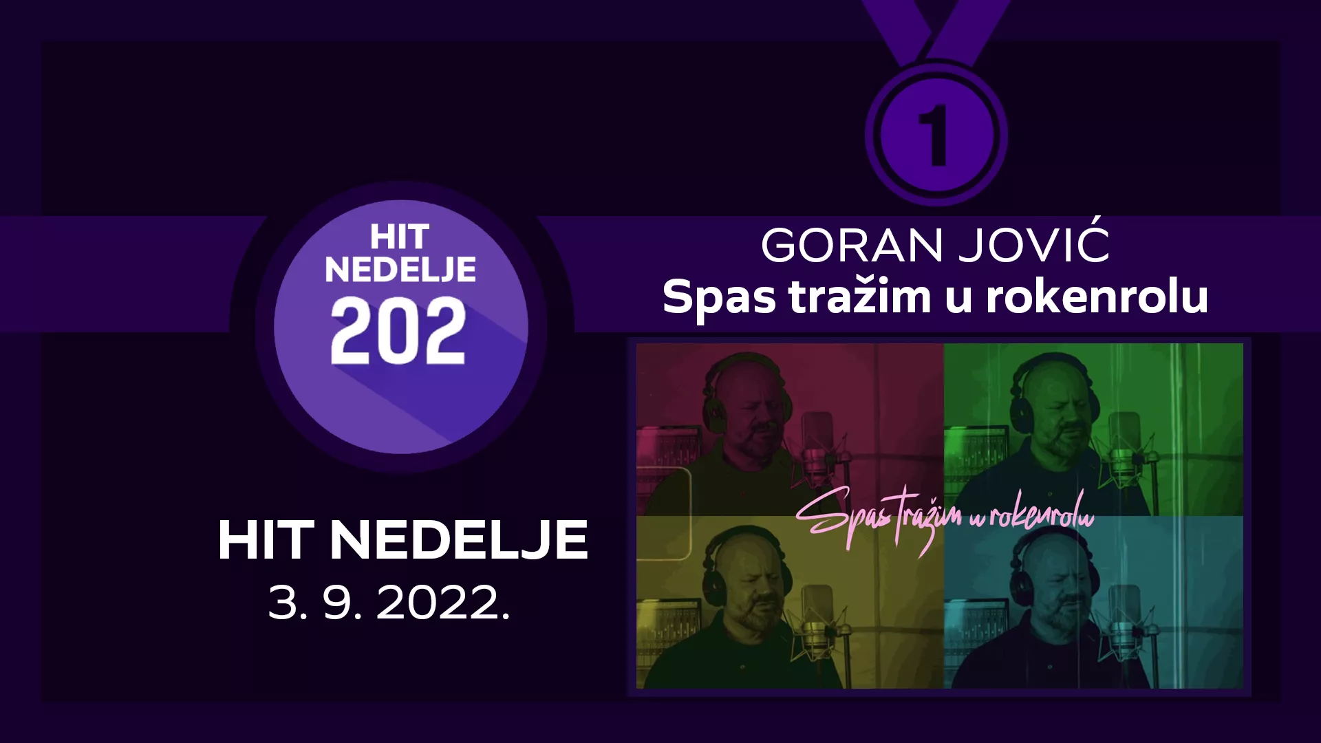 GORAN JOVIĆ – Spas tražim u rokenrolu / Hit nedelje – 3. 9. 2022.