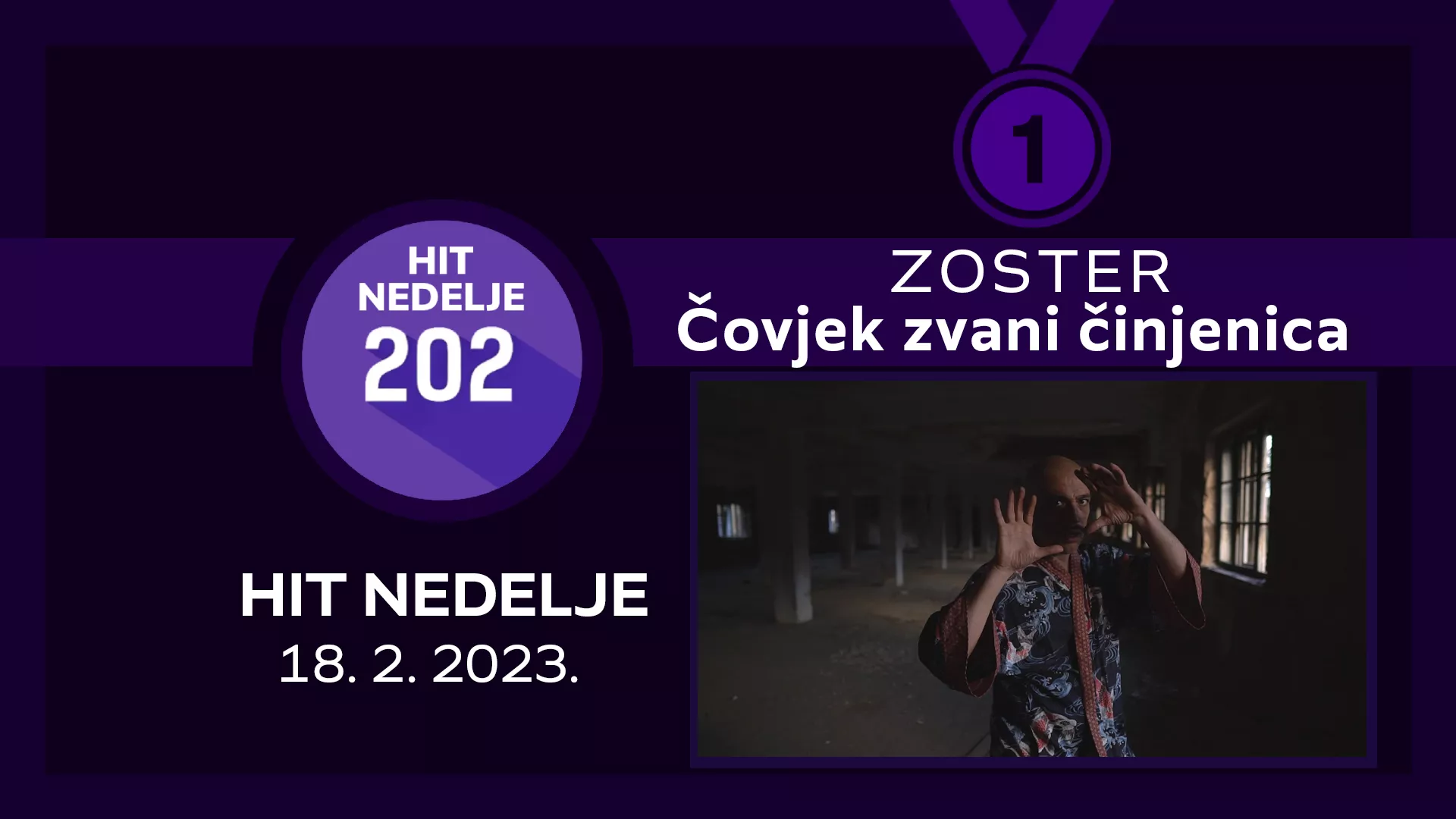 ZOSTER – Čovjek zvani činjenica / Hit nedelje – 18. 2. 2023.