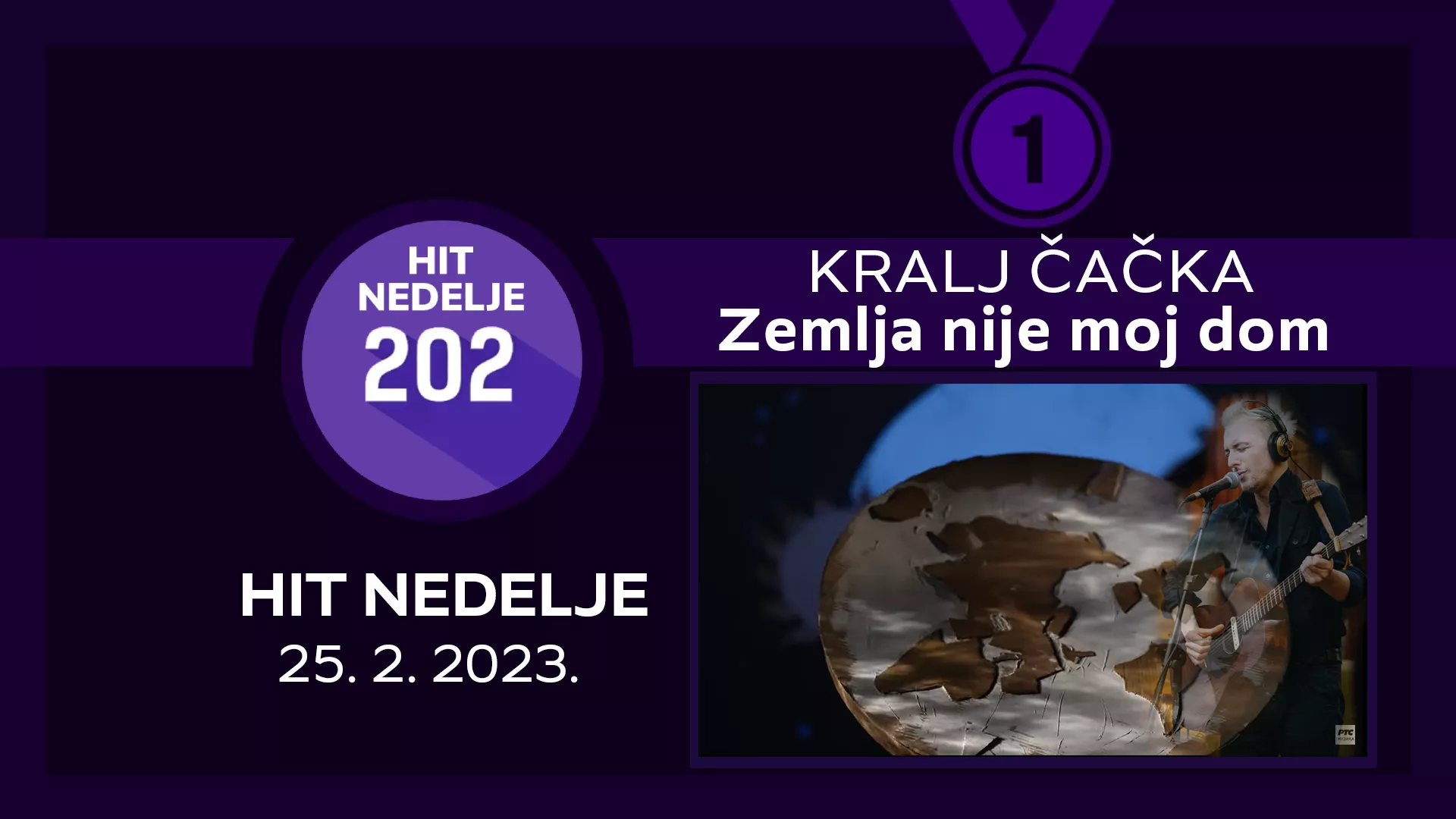 KRALj ČAČKA – Zemlja nije moj dom / Hit nedelje – 25. 2. 2023.