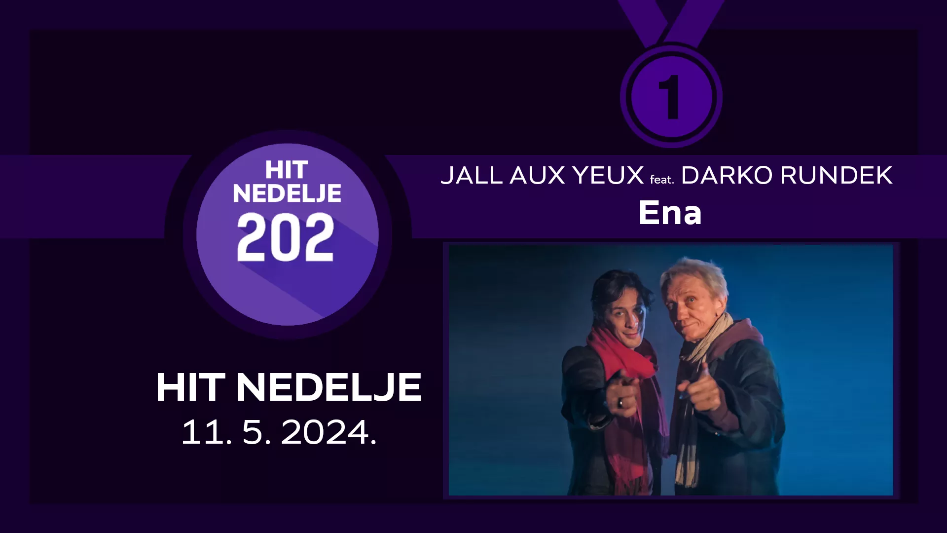 Jall Aux Yeux feat. Darko Rundek - Ena / Hit nedelje – 11. 5. 2024.