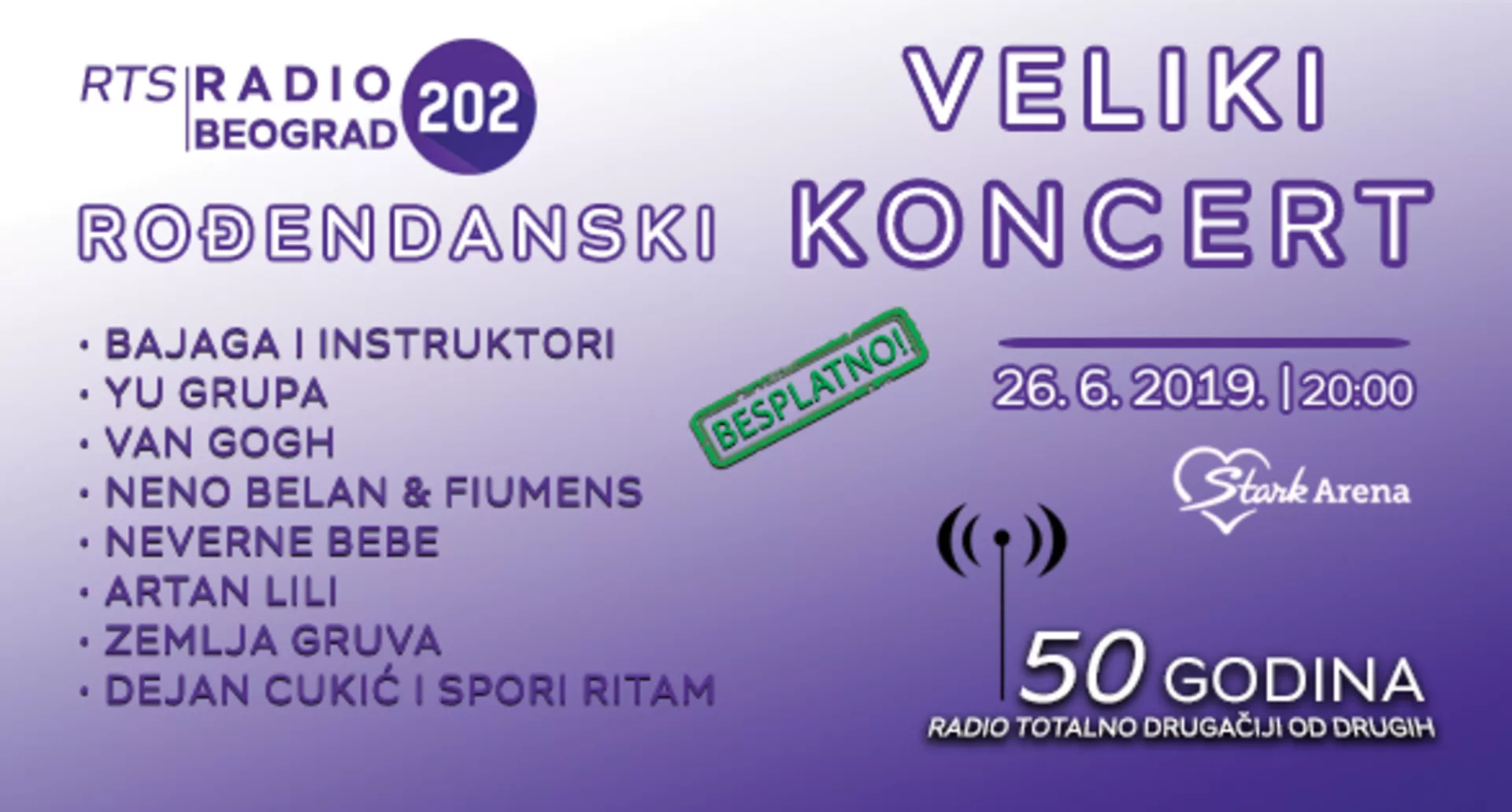 Veliki rođendanski koncert u Areni - najava