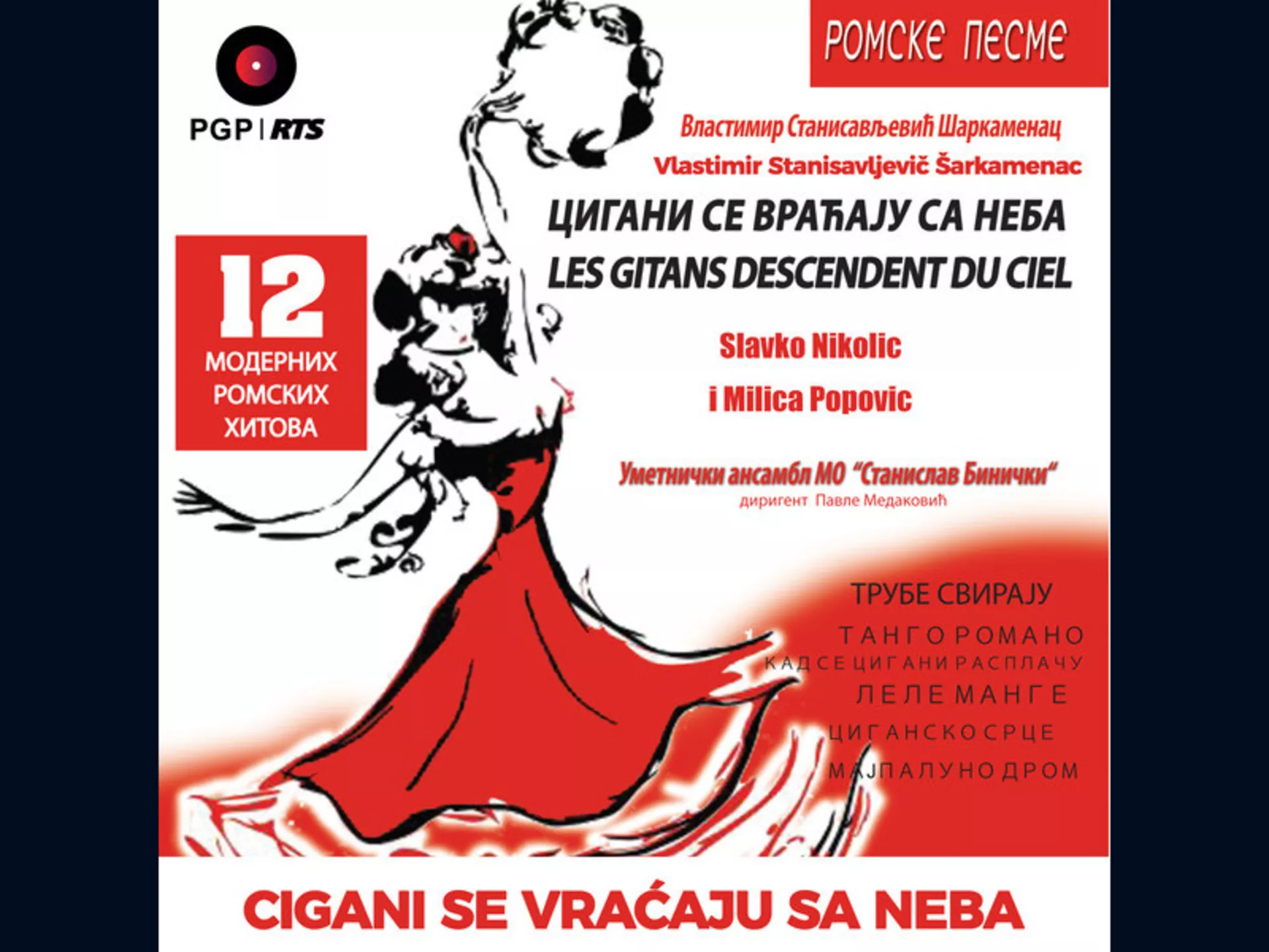 Vlastimir Stanisavljević Šarkamenac, Slavko Nikolić i Milica Popović