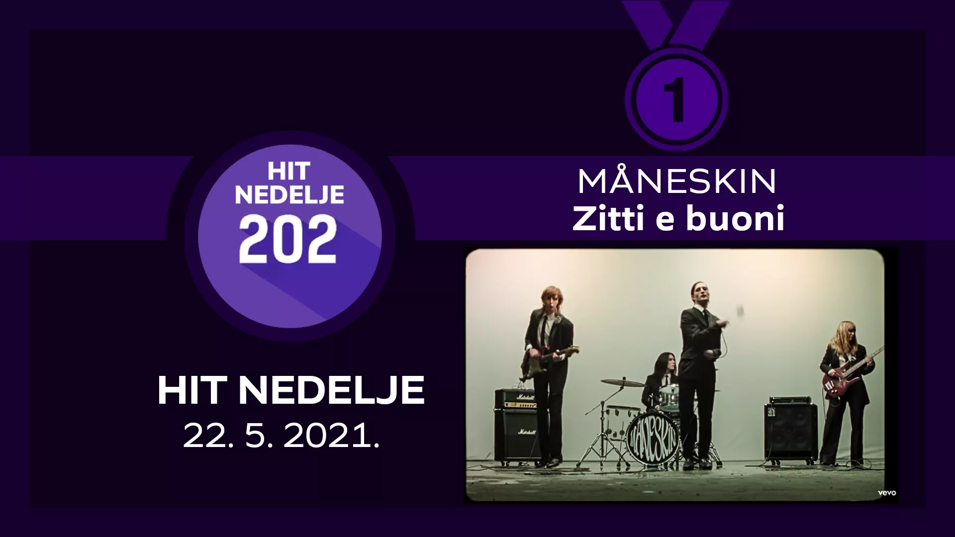 Måneskin - Zitti e buoni / Хит недеље – 22. 5. 2021.