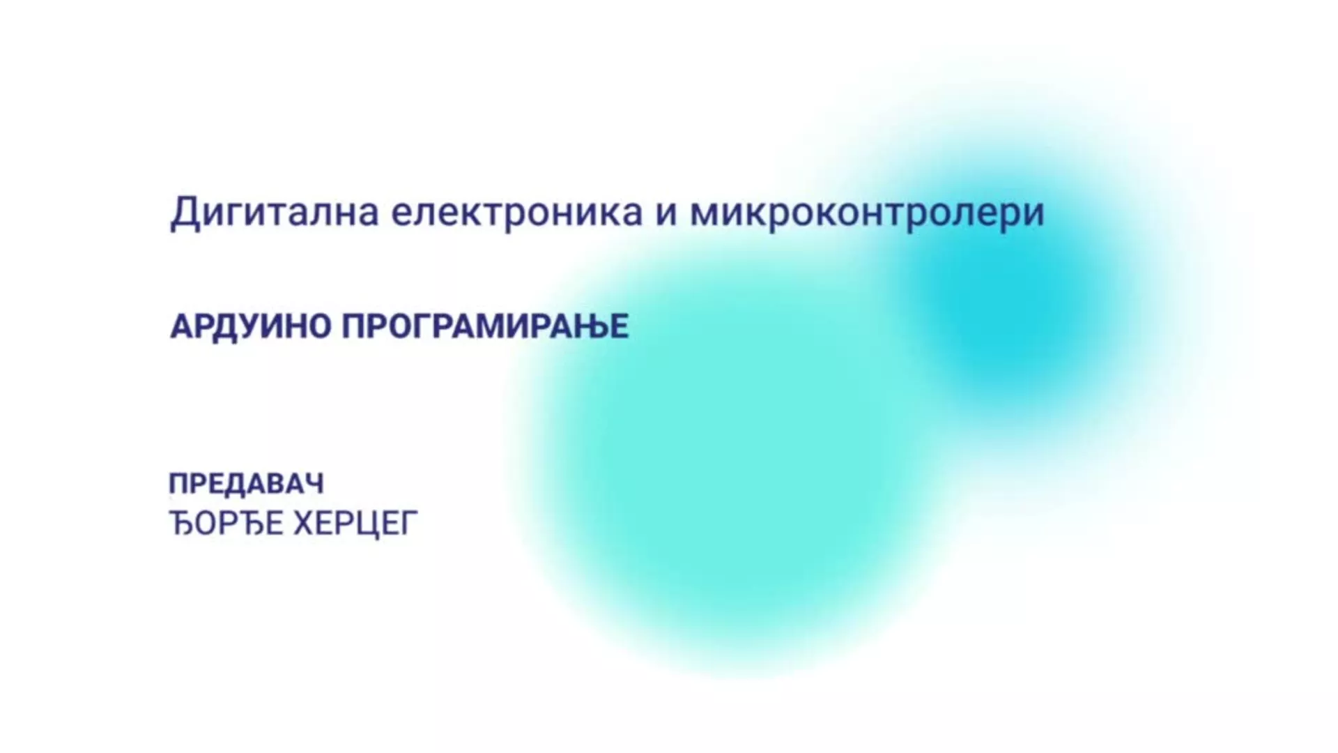 DO – Digitalna elektronika i mikrokontroleri: Arduino programiranje