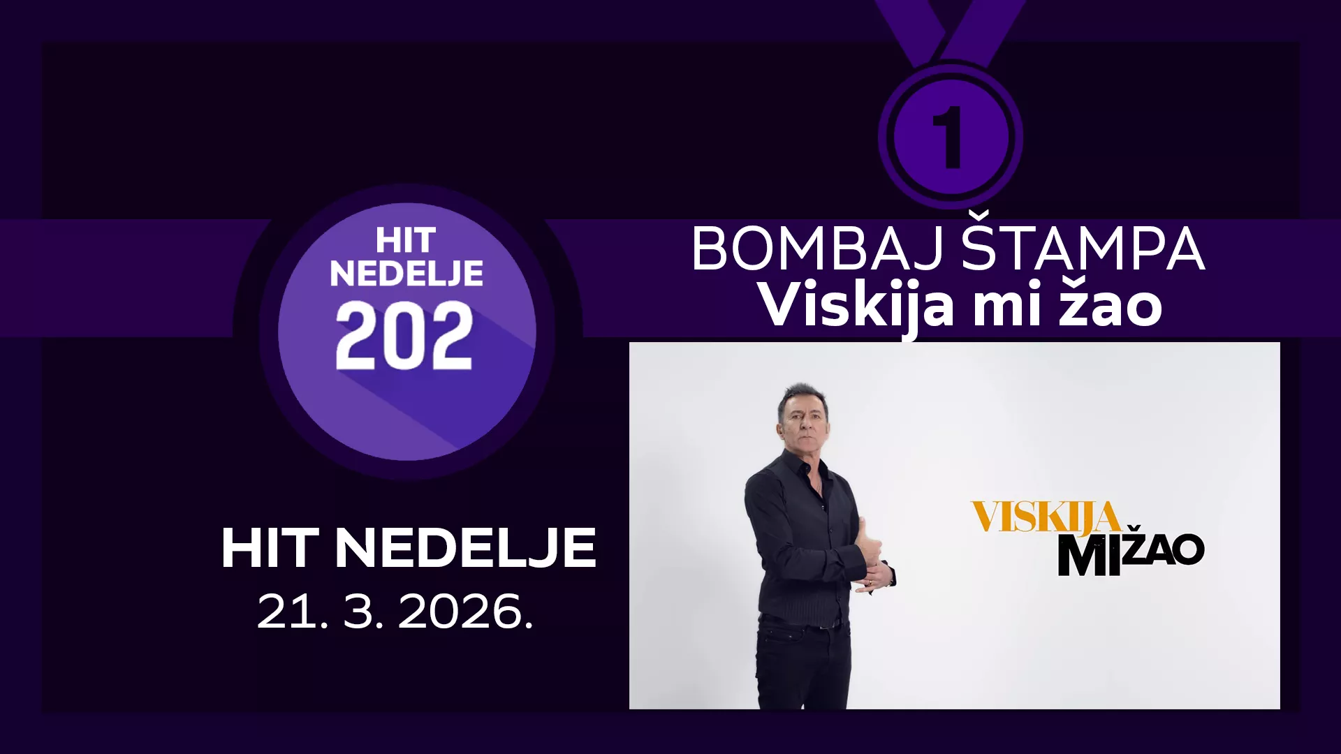Бомбај штампа - Вискија ми жао / Хит недеље – 21. 3. 2026.