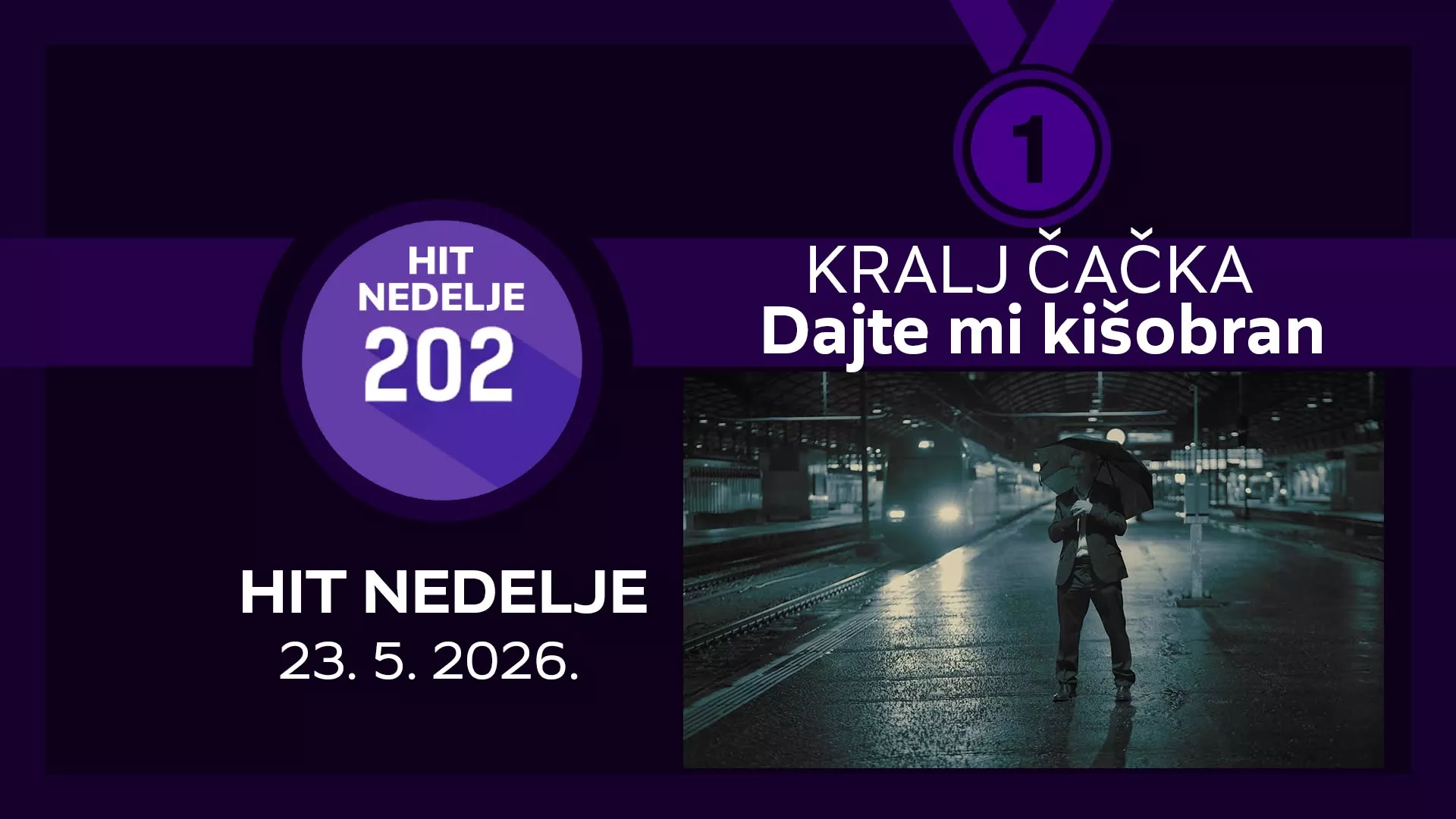 Краљ Чачка - Дајте ми кишобран / Хит недеље – 23. 5. 2026.