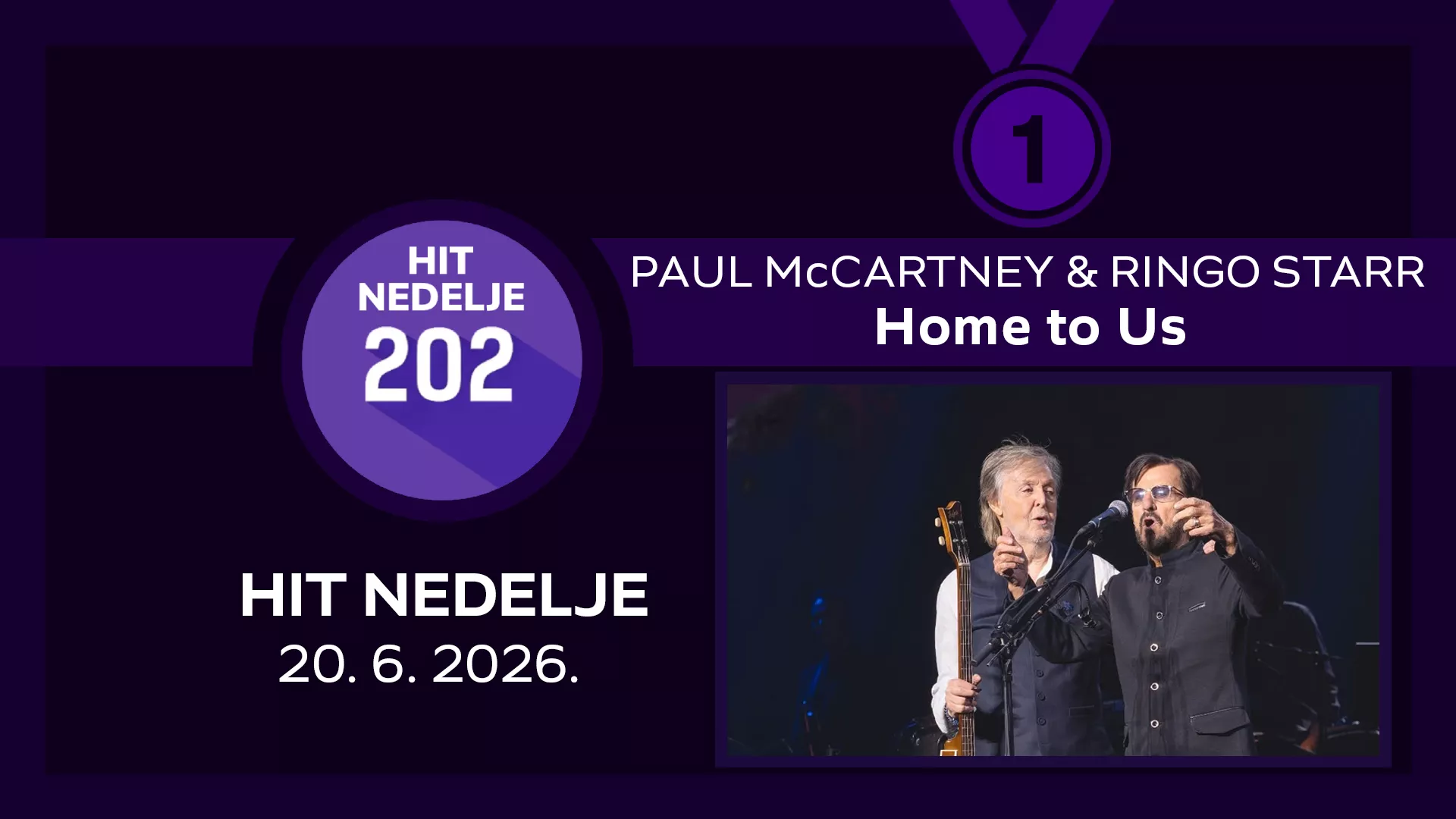Paul McCartney & Ringo Starr - Home to Us / Хит недеље – 20. 6. 2026.
