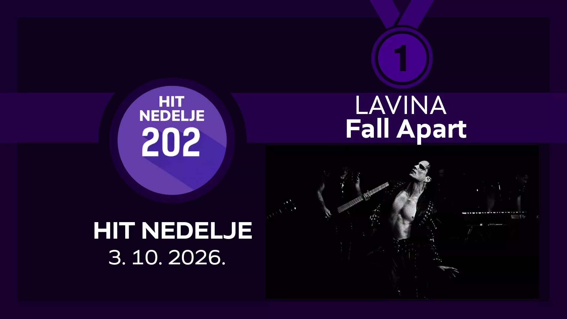 Лавина - Fall Apart / Хит недеље – 3. 10. 2026.