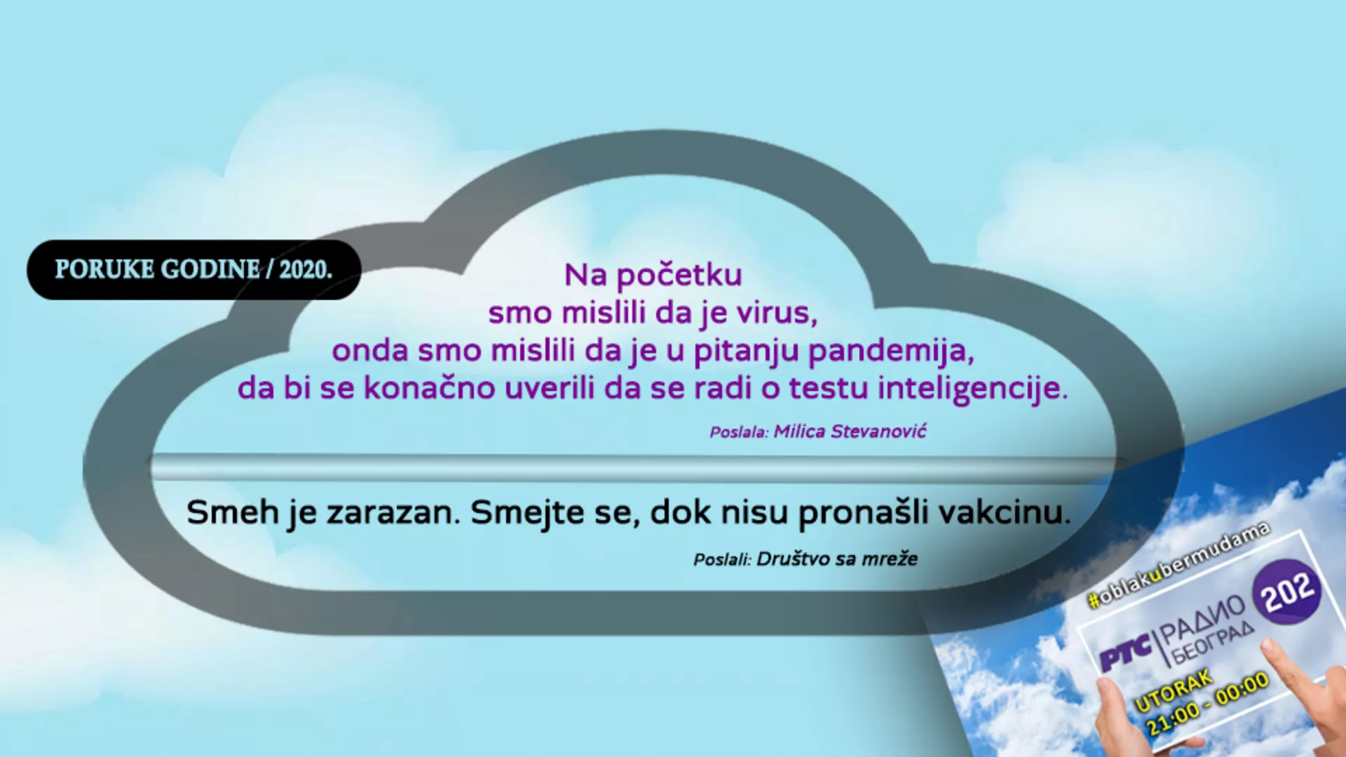 Oblak u bermudama – Godišnje finale 2020. / 1. deo