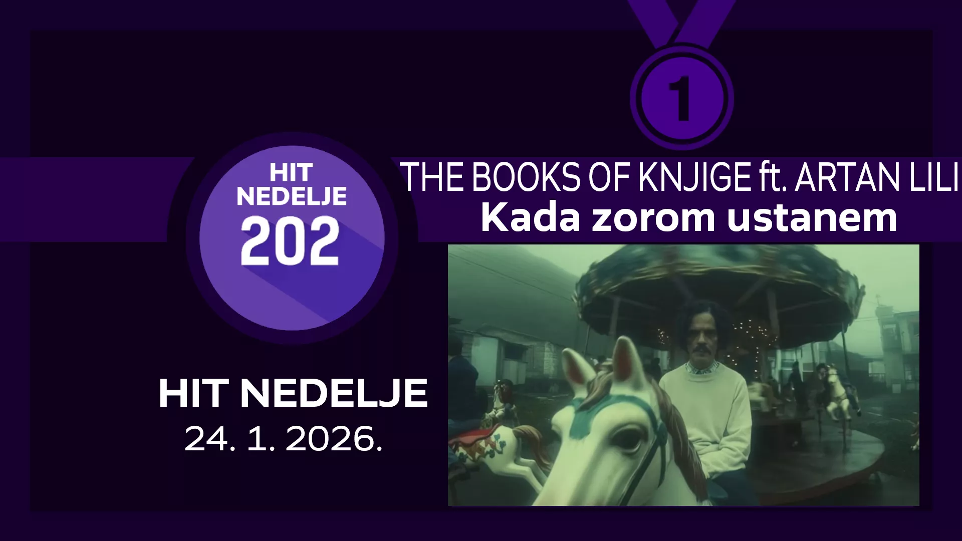 The Books of Knjige & Artan Lili - Kad zorom ustanem / Hit nedelje – 24. 1. 2026.